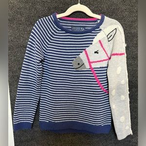 Joules girls size 7-8 cotton horse sweater